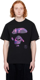 BAPE Black Color Camo Ape Face T-Shirt