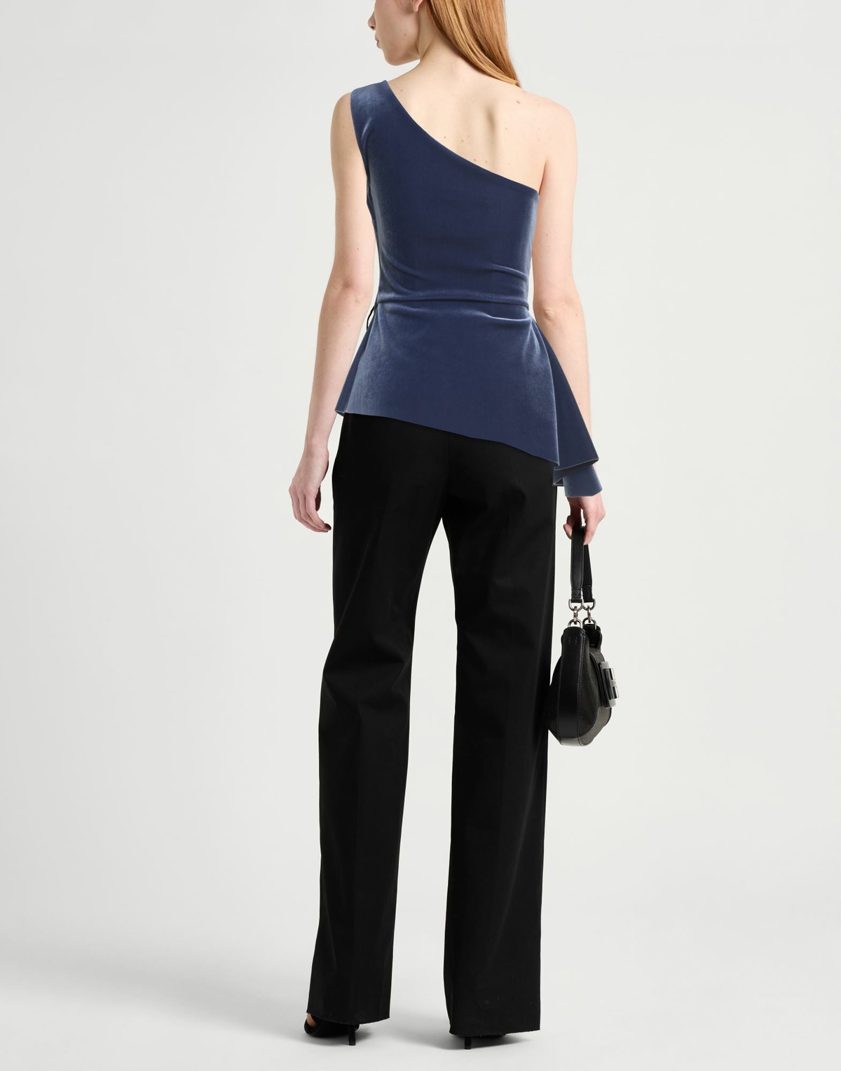 Chiara Boni La Petite Robe Womens Top Slate in Blue