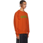 Wacko Maria Orange Disco Washed Heavy Weight Sweatshirt