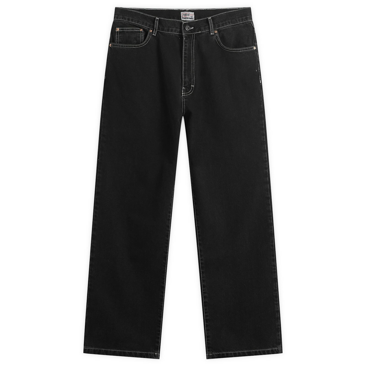 Stan Ray Men's Wide 5 Denim Jeans in Black Stone Denim