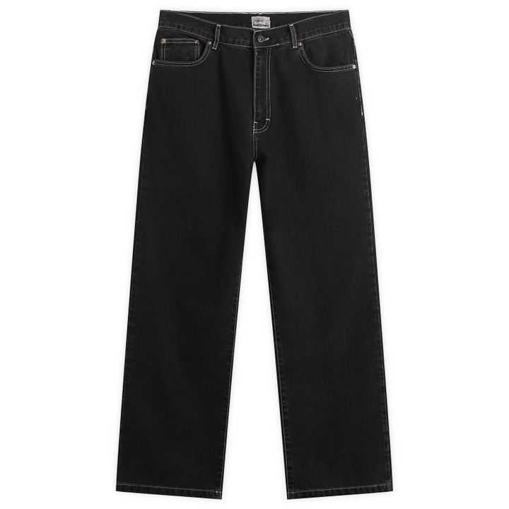 Photo: Stan Ray Men's Wide 5 Denim Jeans in Black Stone Denim
