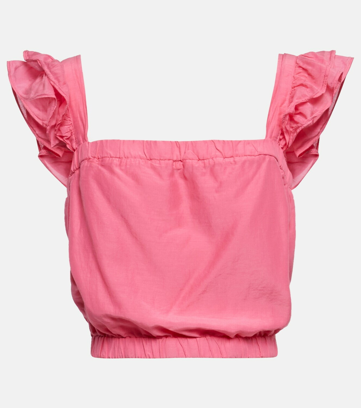 Velvet Gracen cotton and silk crop top