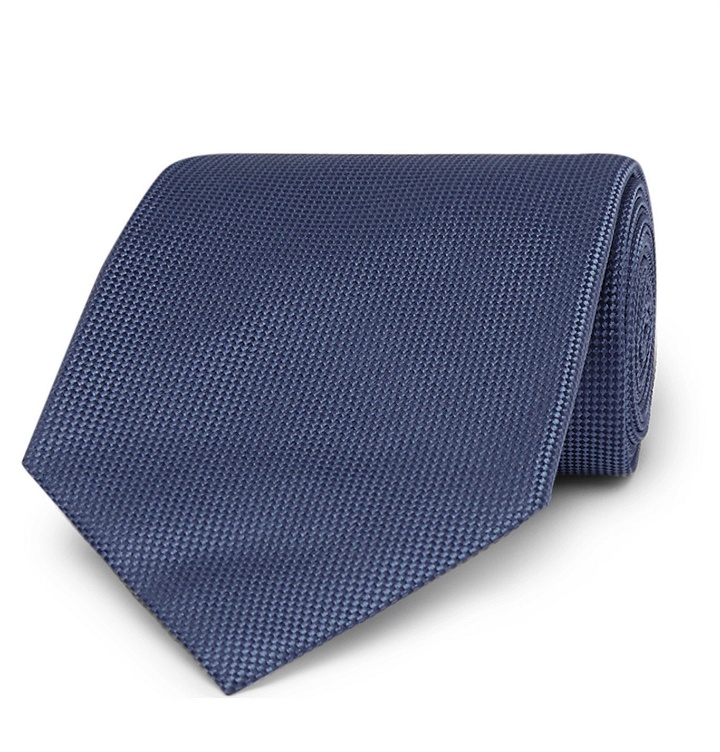 Photo: TOM FORD - 8cm Silk-Jacquard Tie - Blue