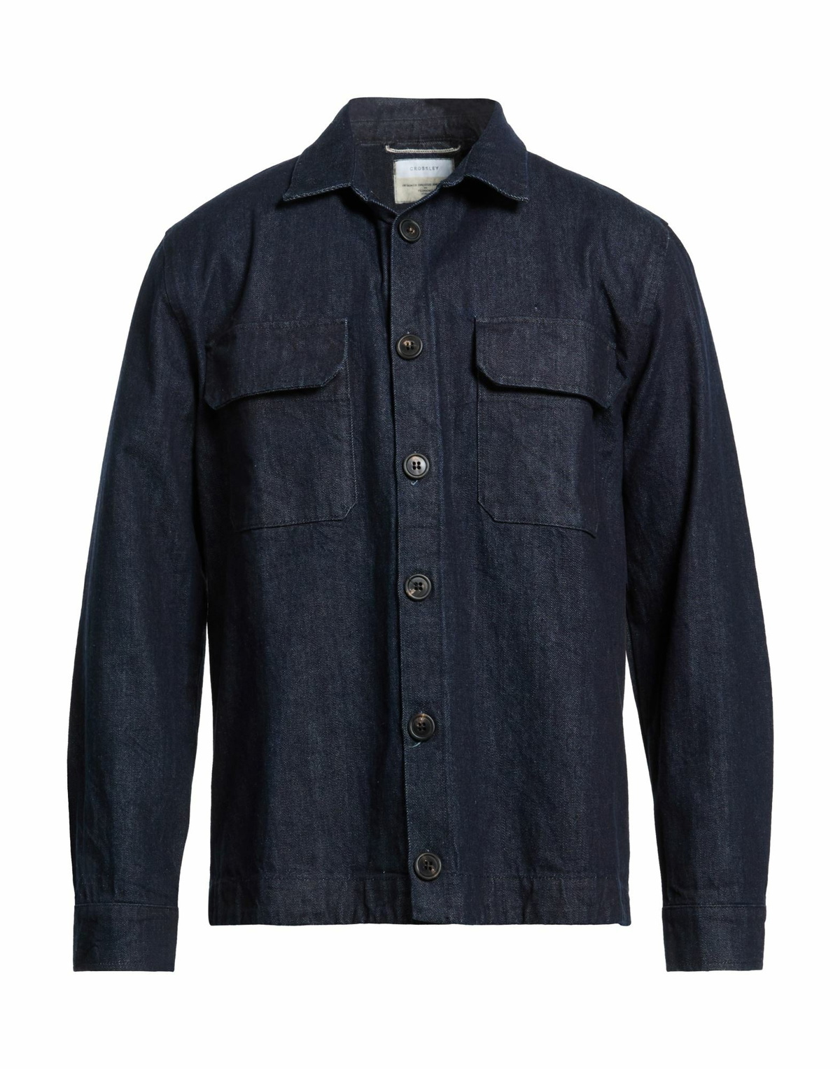 Crossley Mens Denim shirt in Blue