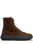 TOD'S - Suede Lace-up Boots