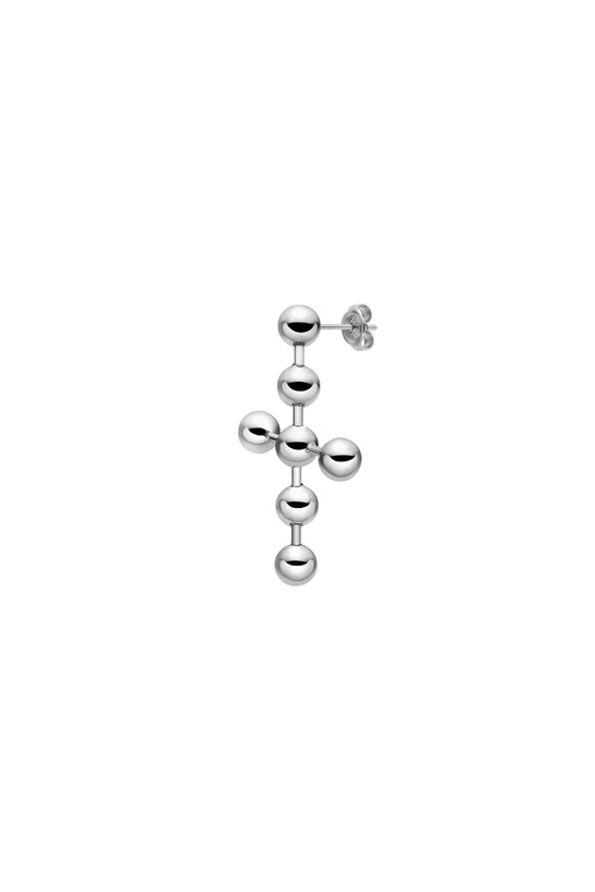Photo: Diesel Stainless Steel Drop Earring - Earrings - Unisex - Silver