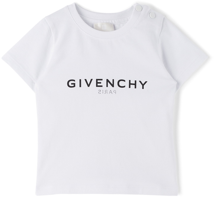 Photo: Givenchy Baby White Logo T-Shirt