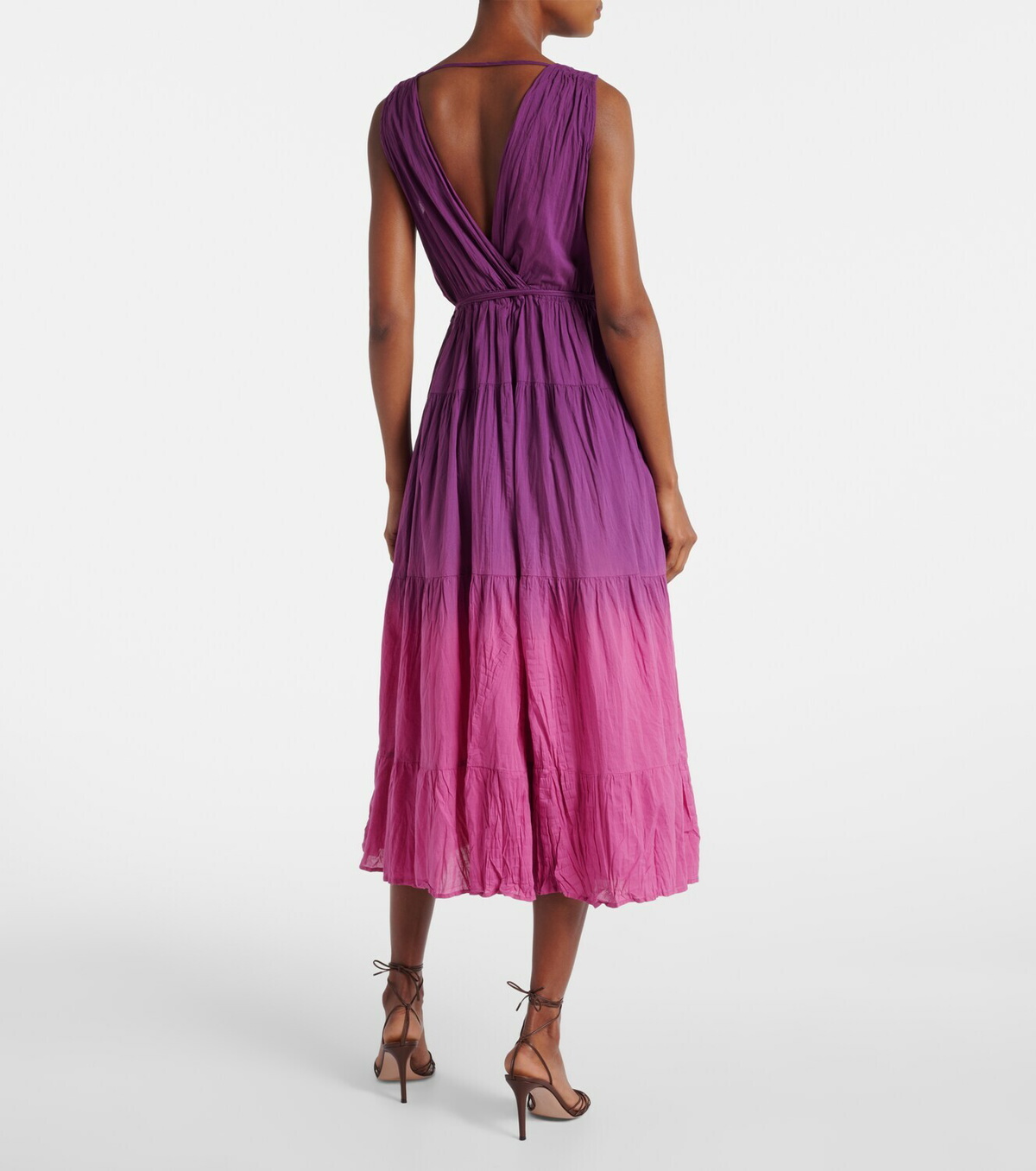Velvet Marilyn cotton voile midi dress