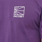 PACCBET Men's Small Sun Logo T-Shirt in Purple