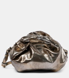Dries Van Noten Metallic leather shoulder bag