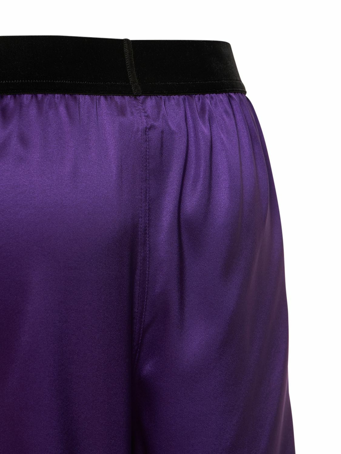 TOM FORD - Logo Silk Satin Mini Shorts