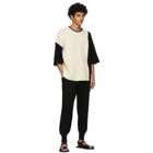 Homme Plisse Issey Miyake Black Combi Knit T-Shirt