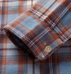 Alex Mill - Checked Cotton-Flannel Shirt - Sky blue