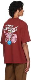 JACQUEMUS Red Le Papier 'Le T-Shirt Crabe' T-Shirt