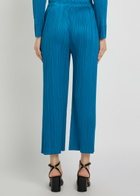 Pleats Please Issey Miyake Pleated Wide-leg Trousers Blue