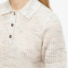 Samsøe Samsøe Women's Bri Knitted Polo Shirt Top in Rosewater