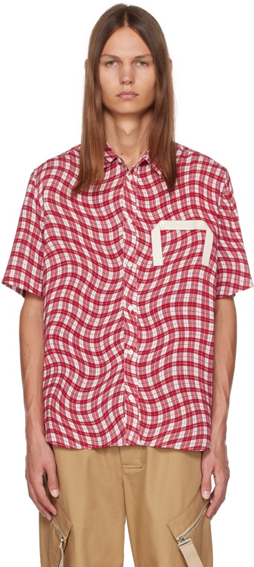 Photo: Jacquemus Red & White Le Chouchou 'La Chemise Melo' Shirt