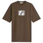 Wood Wood Men's Haider Lucky T-Shirt in Mahogany