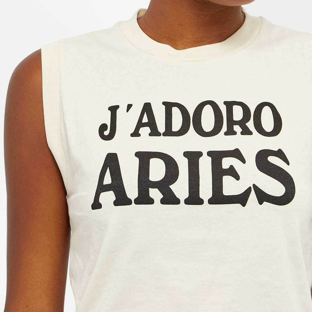 Aries Women's J'adoro Shrunken Vest in Alabaster ARIES