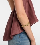 Zimmermann Aster beaded halterneck silk top
