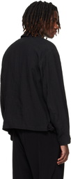 YOHJI YAMAMOTO Black Zip Blouson Jacket