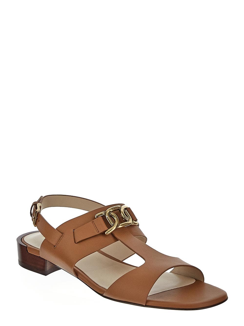 Tod's Women's Leather Sandals Brown