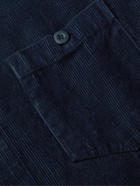 Jungmaven - Ventura Hemp and Cotton-Blend Corduroy Shirt - Blue