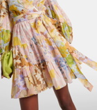 Zimmermann Pop floral cotton wrap dress