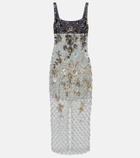 Là Fuori Nyx Bloom Aurora embellished cocktail dress