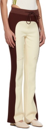 TheOpen Product Brown Paneled Lounge Pants