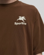Goodies Sportive CHOCOLATE PEGASUS Brown Mens Shortsleefe
