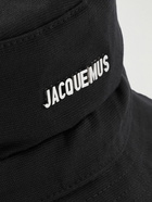 Jacquemus - Logo-Appliquéd Cotton-Canvas Bucket Hat - Black