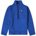 66° North Men's Hrannar Alpha Quarter Zip Fleece Jacket in Blue Quartz