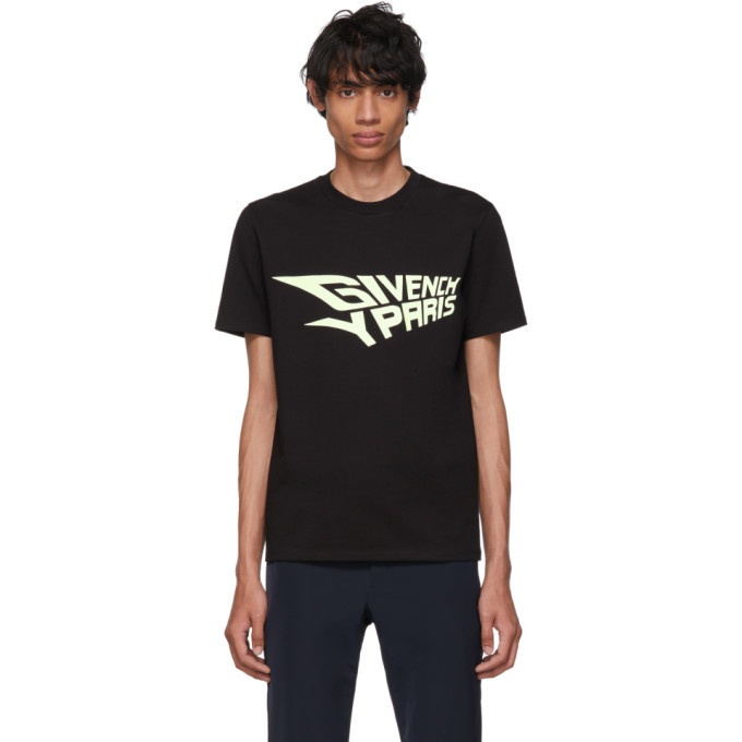 Photo: Givenchy Black Glow-In-The-Dark Slim-Fit T-Shirt