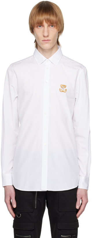 Photo: Moschino White Embroidered Shirt