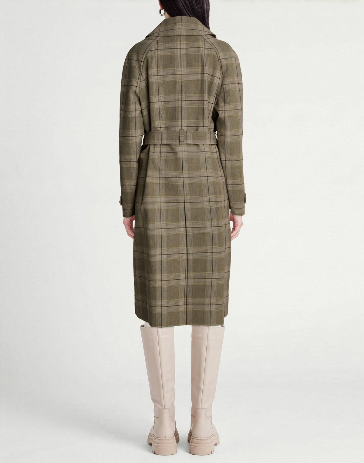 Lacoste Womens Overcoat & Trench Coat in Beige