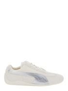 Puma speedcat Beige Low Top Sneakers With Logo Patch On The Tongue And Formstrip Logo Detail On The Sidei N Leather And Mesh Unisex