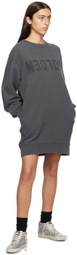 Golden Goose Gray Sweatshirt Minidress