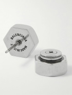Balenciaga - Double Screw Antiqued Silver-Tone Earrings
