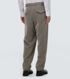 Giorgio Armani Herringbone wool-blend pants