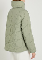 Varley Fabia Quilted Nylon Jacket Light Green