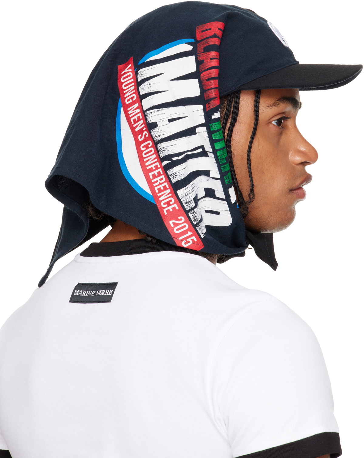 Marine Serre Regenerated Graphic T-shirts Veiled Cap