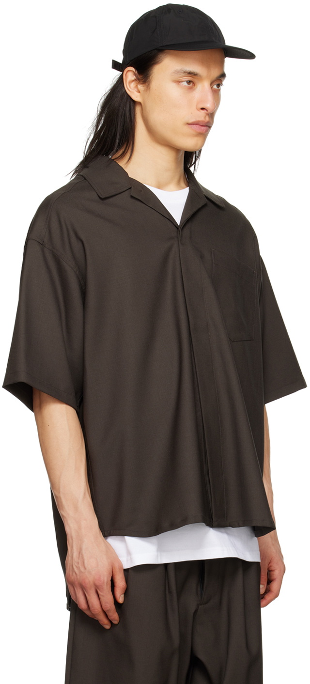 Lownn Brown Minimal Shirt