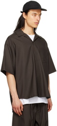 Lownn Brown Minimal Shirt