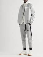 Nike - Sacai Shell-Trimmed Cotton-Blend Jersey Sweatpants - Gray