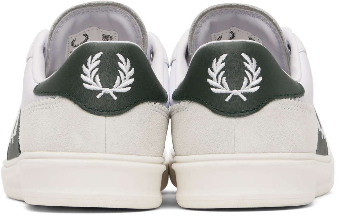 Fred Perry White & Green B4 Sneakers