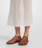 Stella McCartney Crochet cotton midi dress