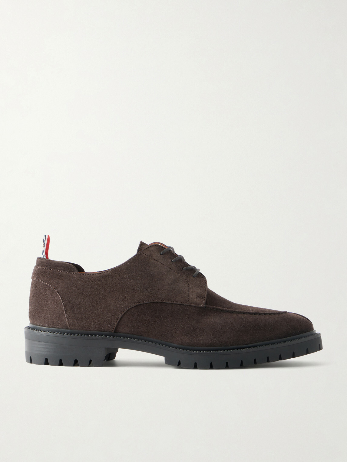 Thom Browne - Suede Derby Shoes - Brown