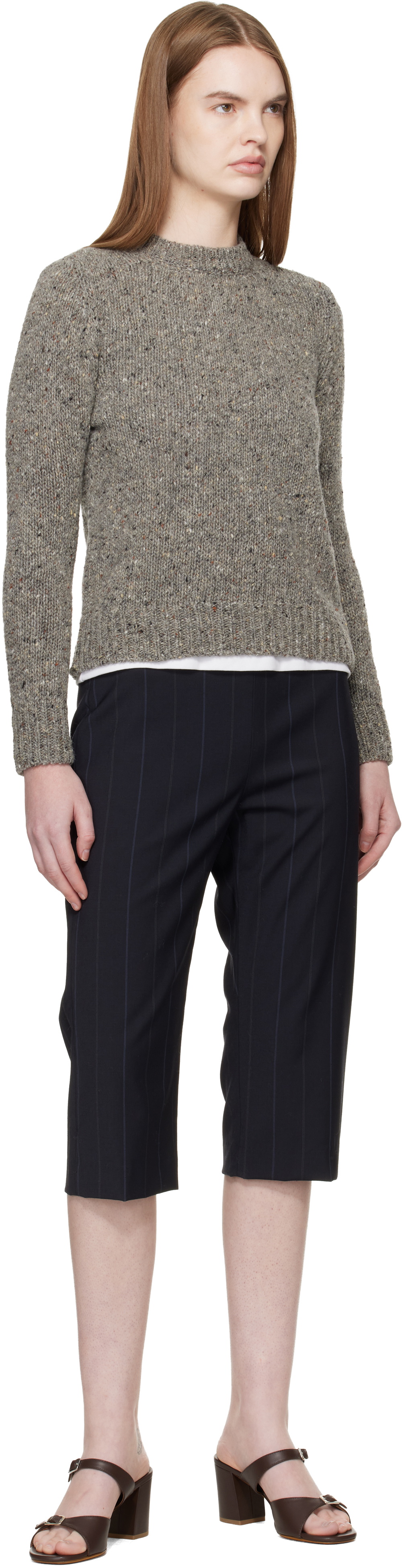 &Daughter Gray Arden Donegal Sweater