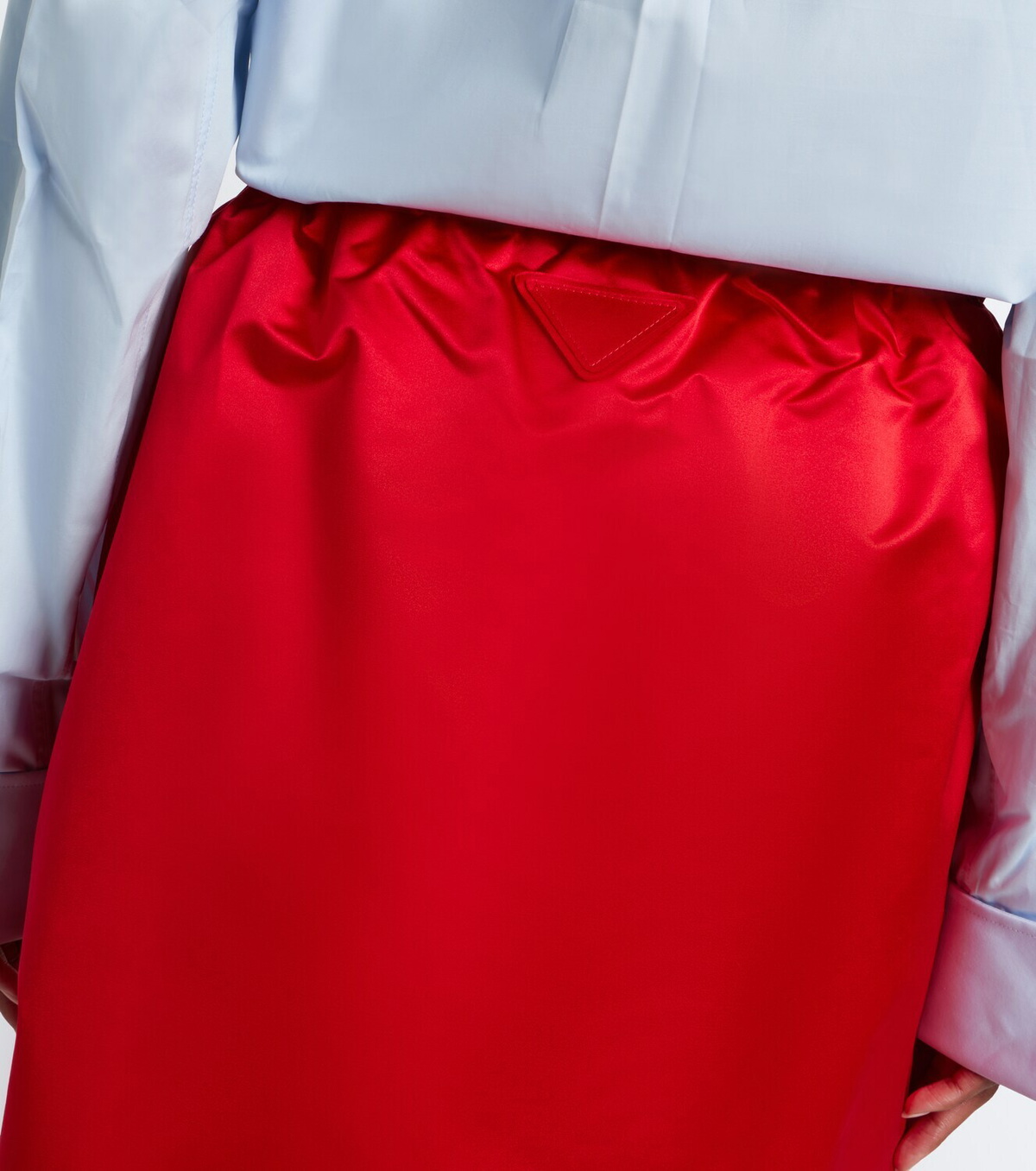 Prada Silk satin midi skirt